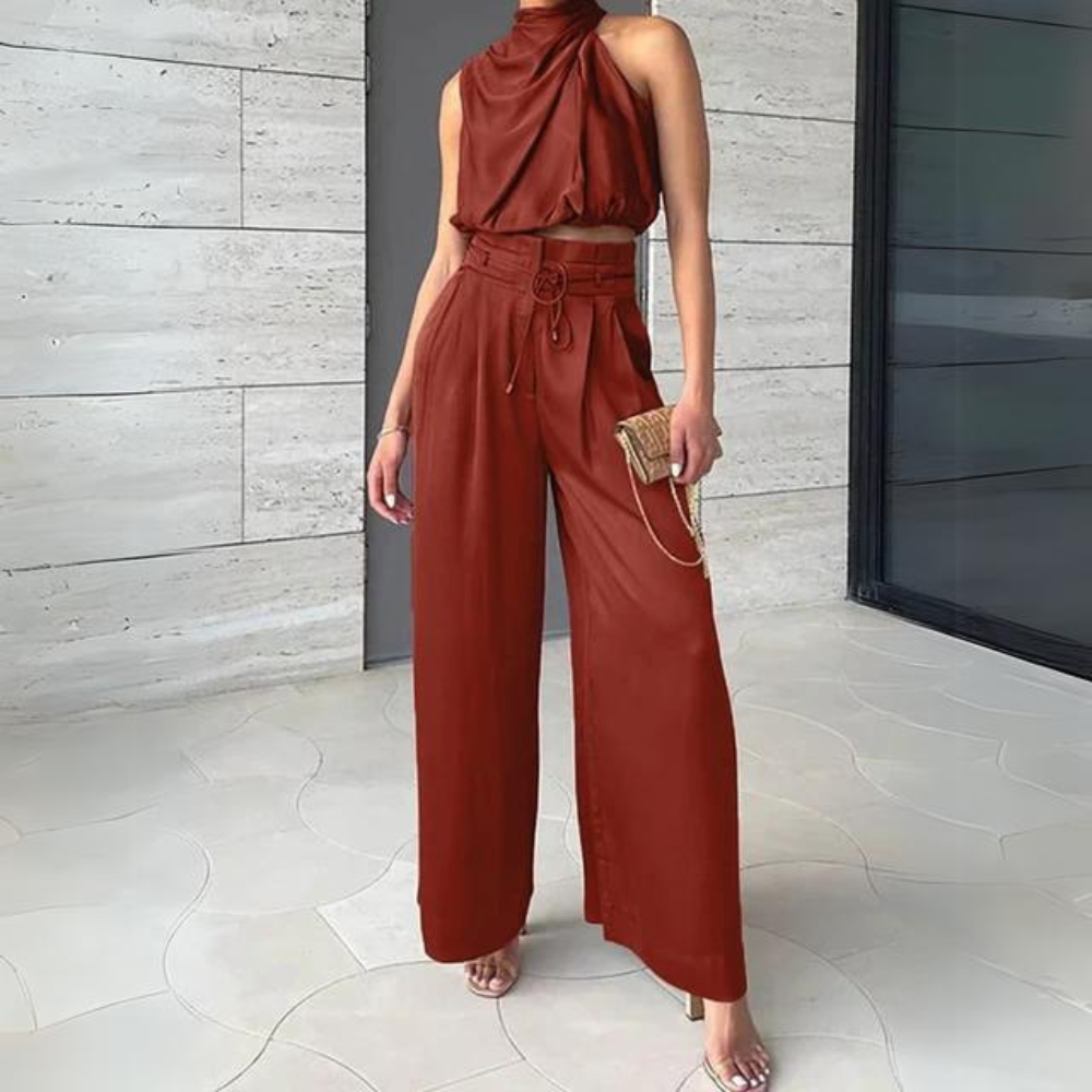 Iris - Set donna elegante Top e pantaloni