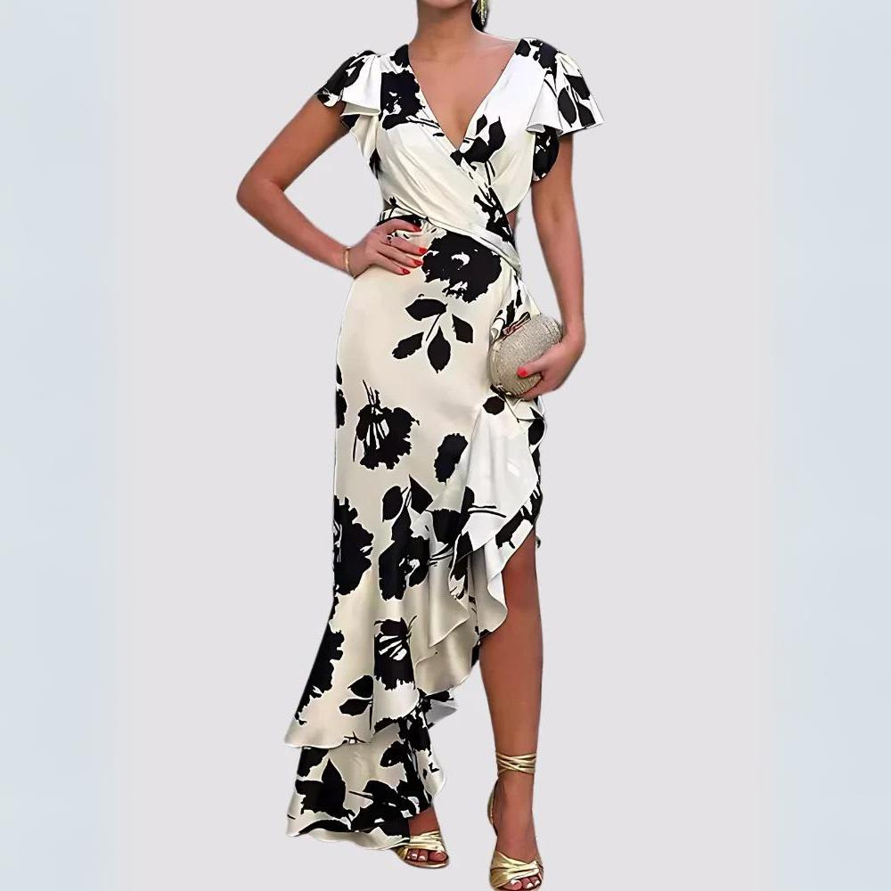 Ilona - Abito elegante con stampa floreale