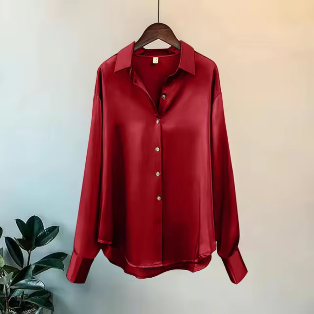 Isle - Elegante polo da donna a maniche lunghe