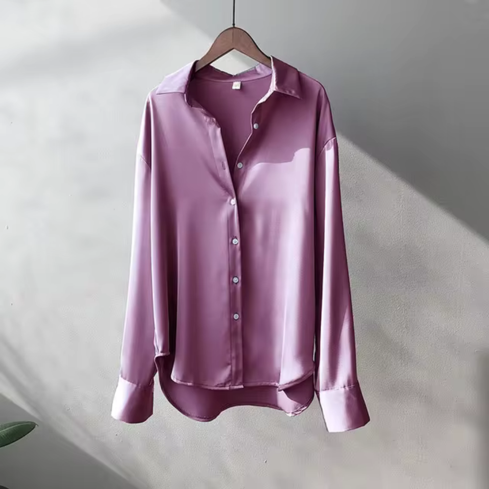 Isle - Elegante polo da donna a maniche lunghe