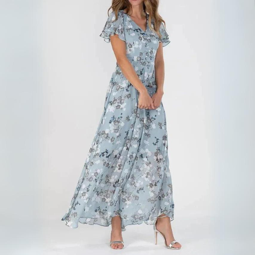 Jolanda - Abito elegante con stampa floreale