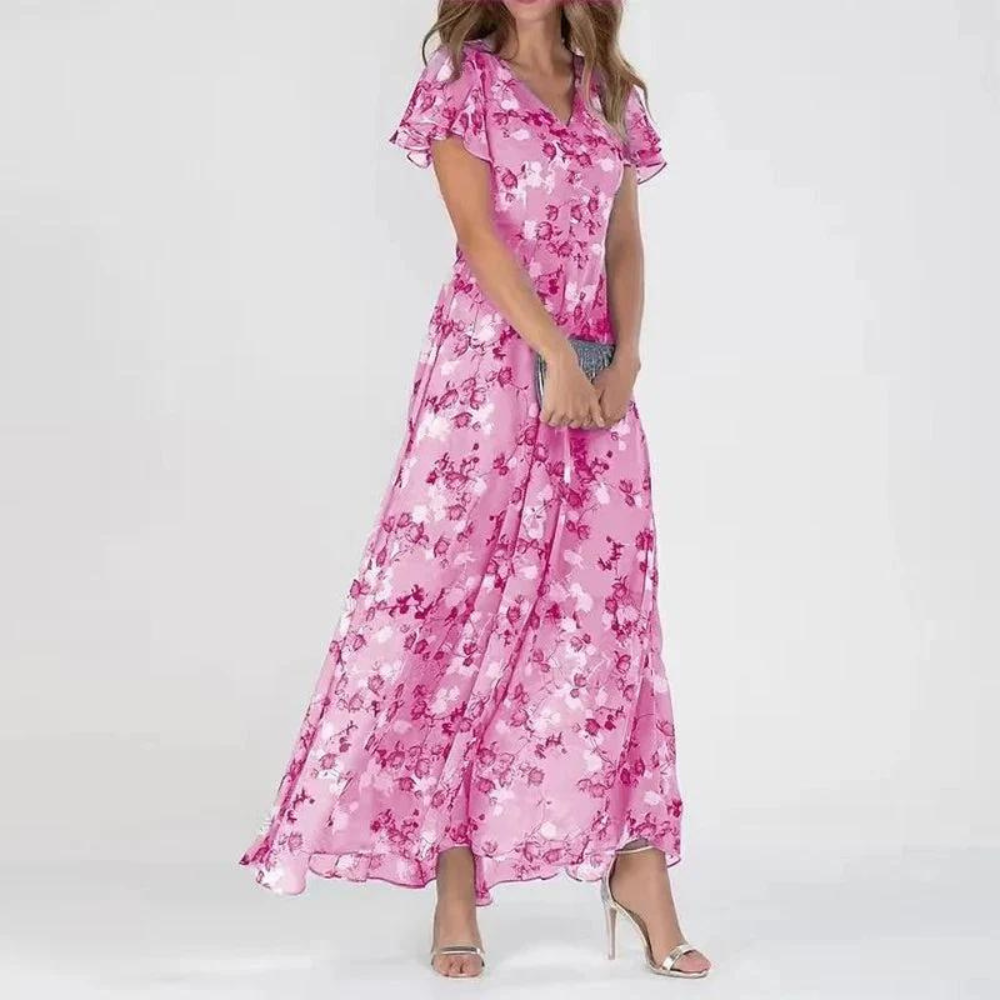 Jolanda - Abito elegante con stampa floreale