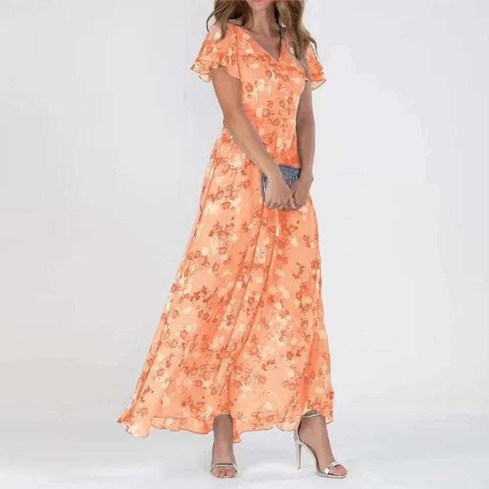 Jolanda - Abito elegante con stampa floreale