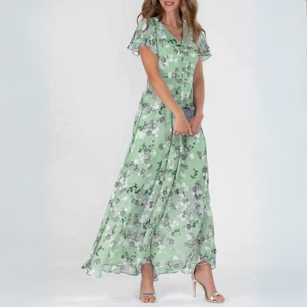Jolanda - Abito elegante con stampa floreale