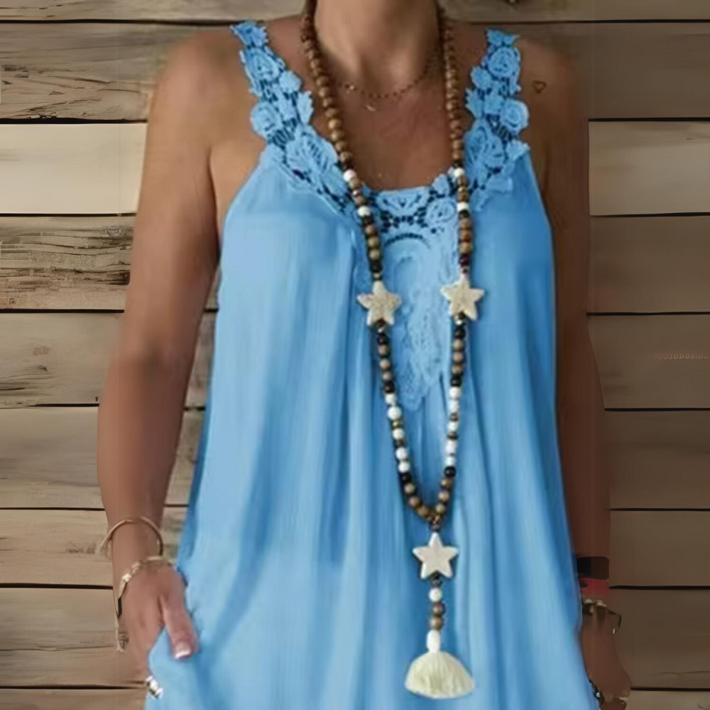 Jolanta - Canotta estiva casual da spiaggia