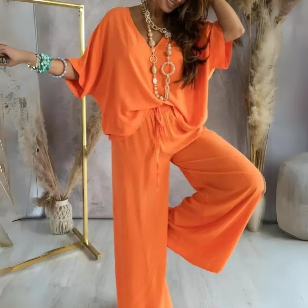 Karla - Set donna casual pantaloni e camicia