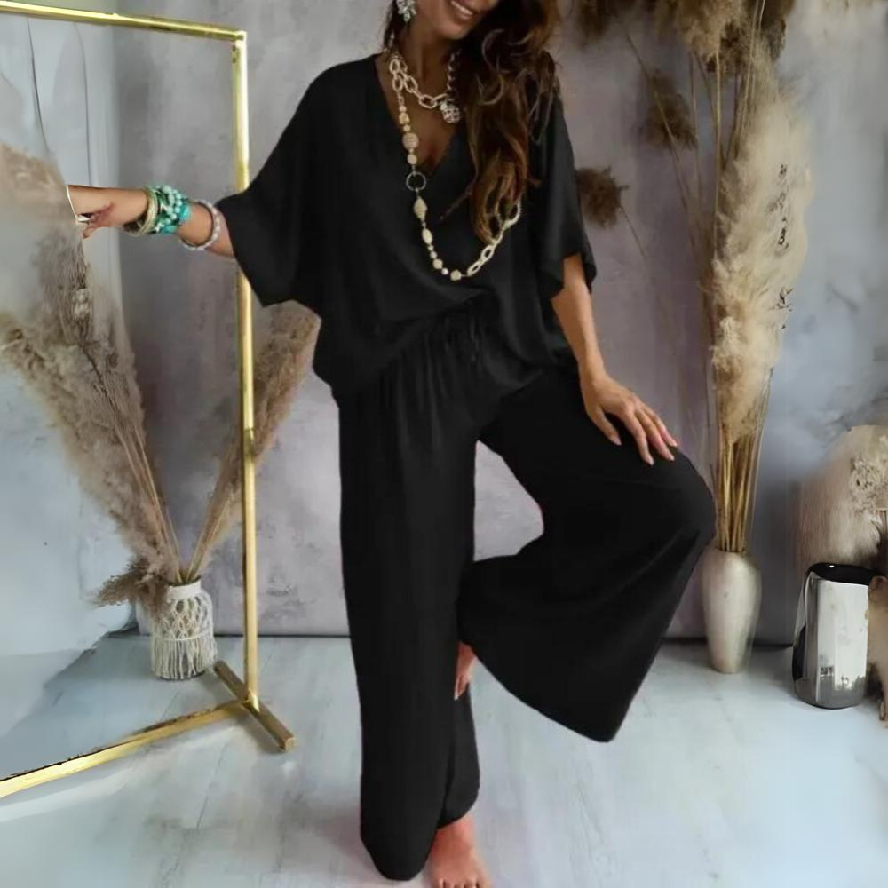 Karla - Set donna casual pantaloni e camicia