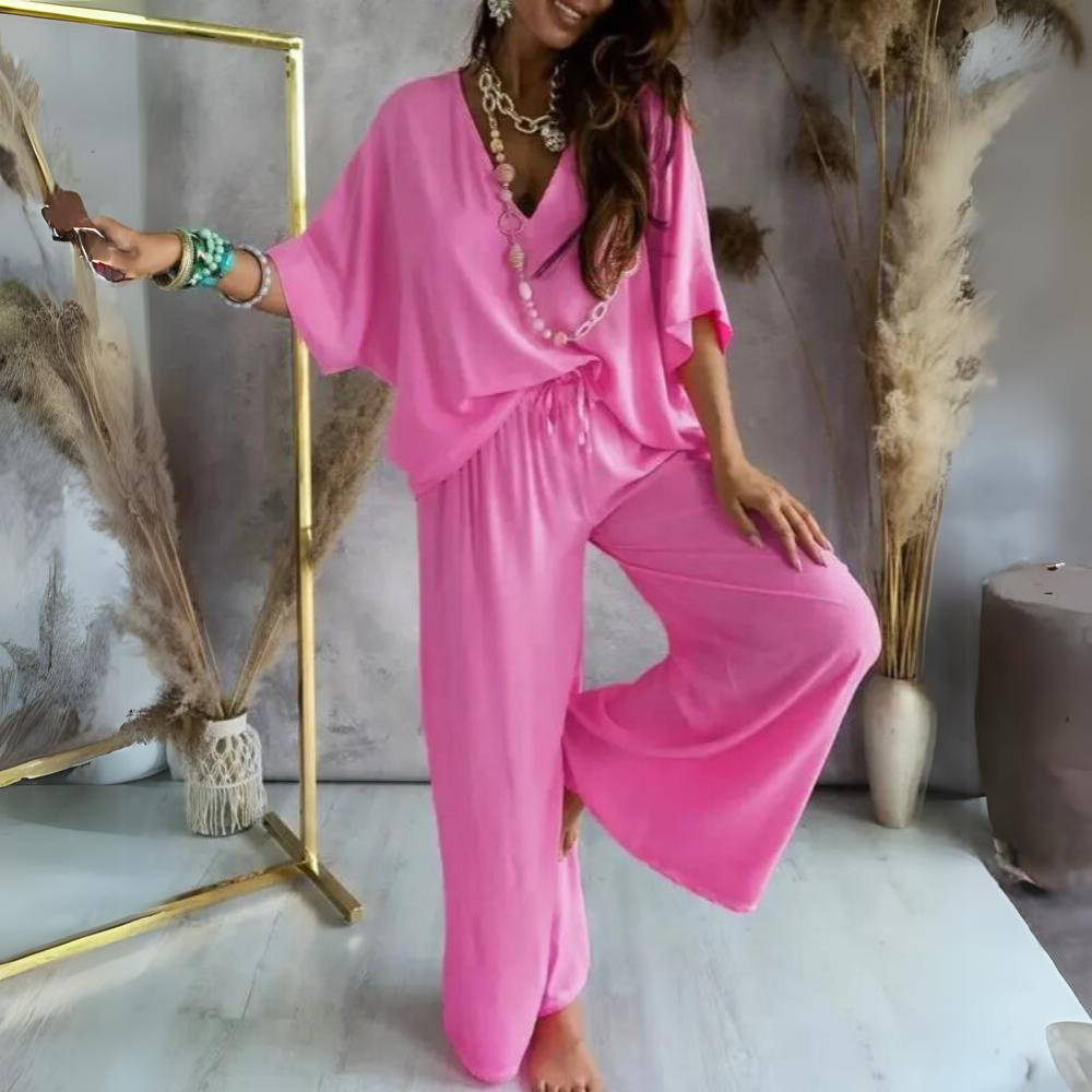 Karla - Set donna casual pantaloni e camicia
