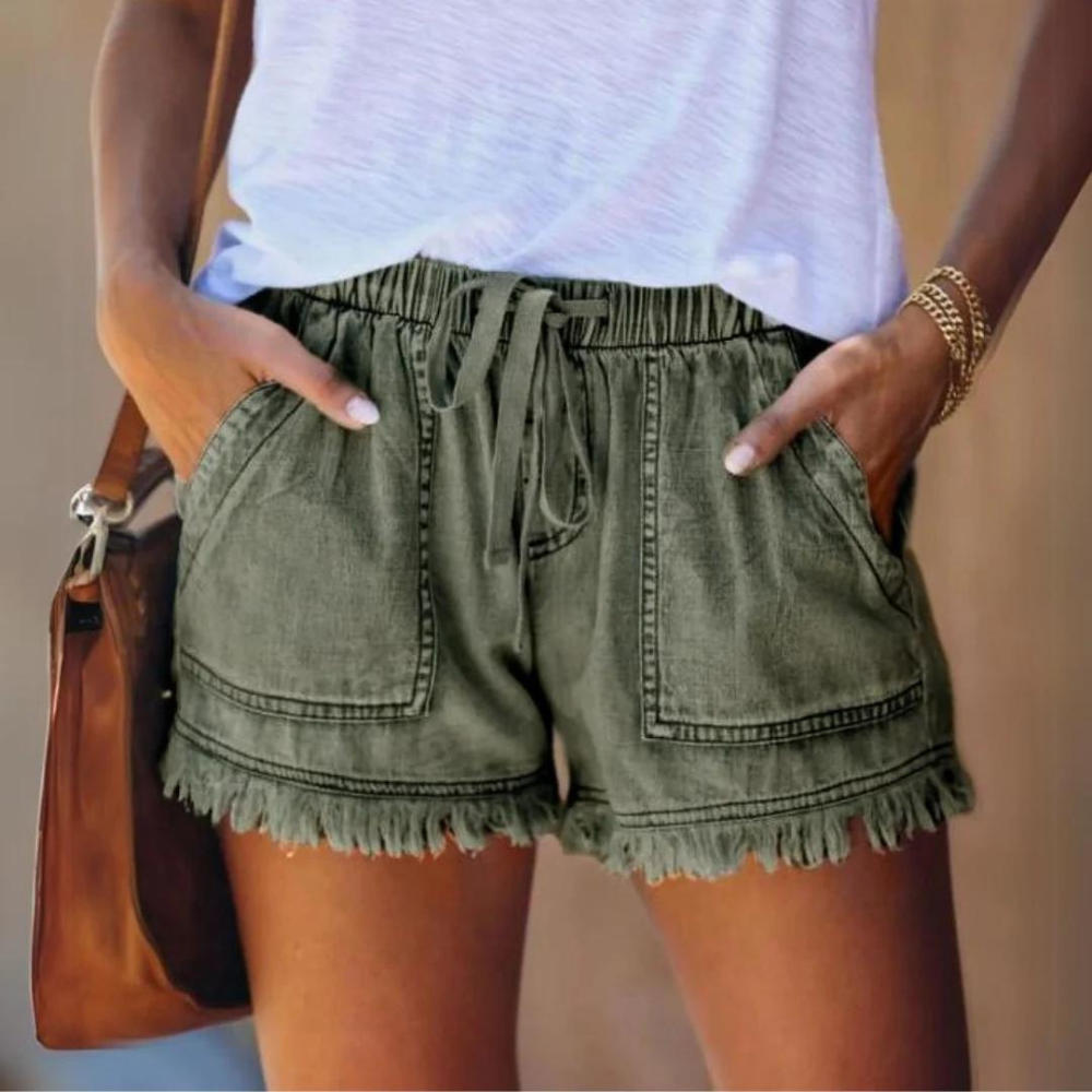 Katie - Pantaloncini da donna in cotone elegante