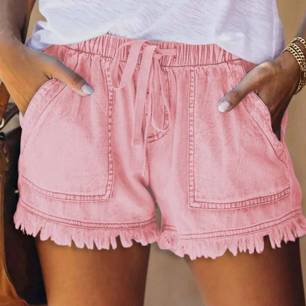 Katie - Pantaloncini da donna in cotone elegante