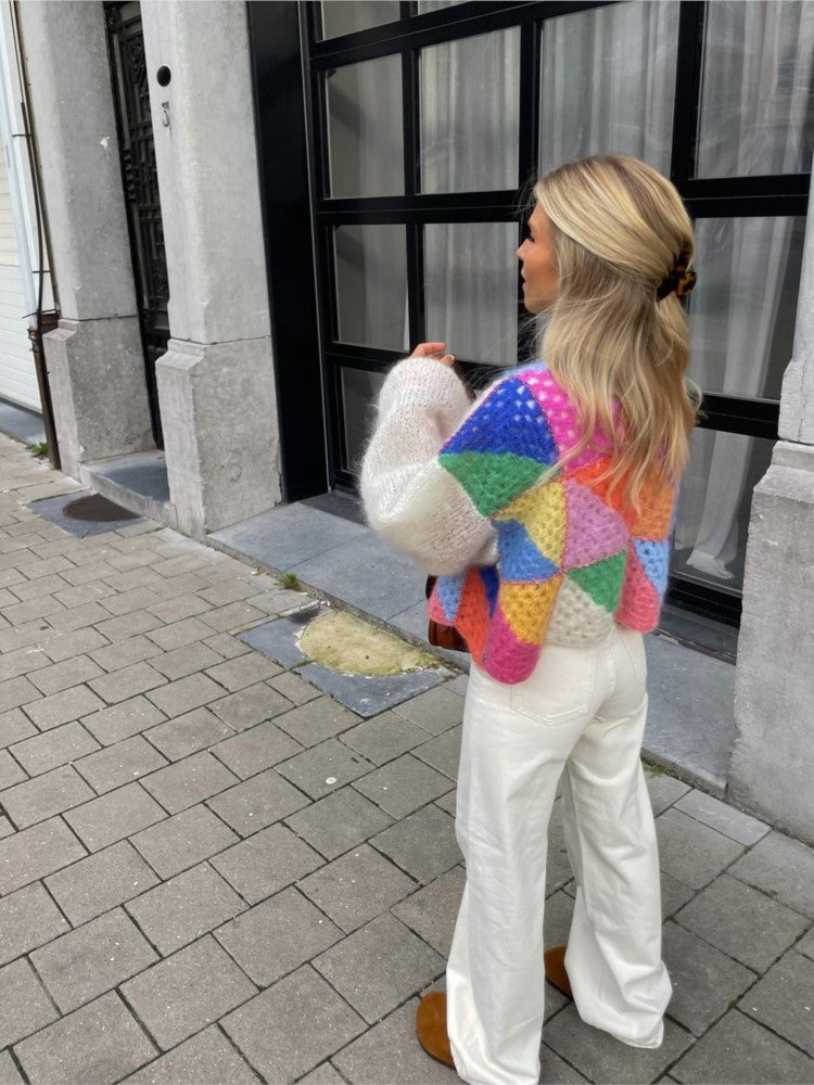 Ursulen | Donna Cardigan patchwork colorato