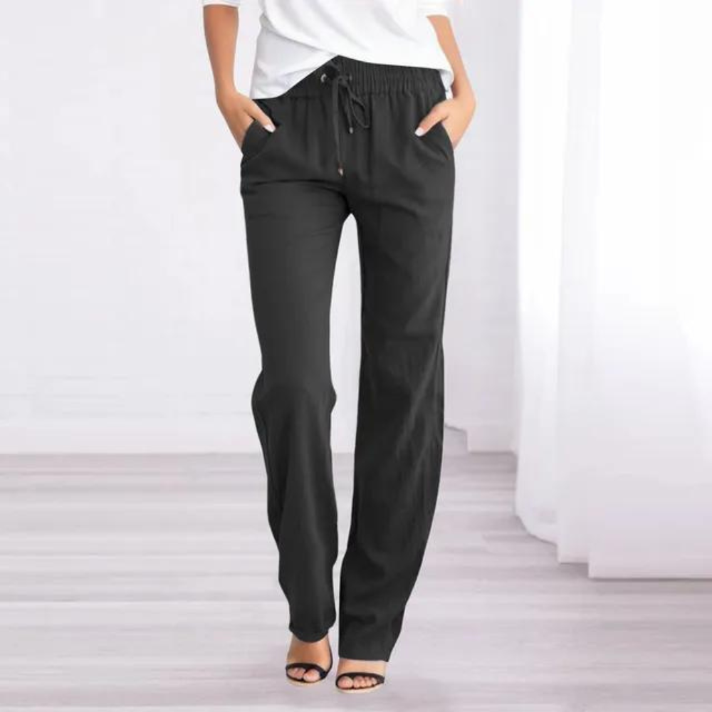 Leah - Pantaloni da donna in cotone
