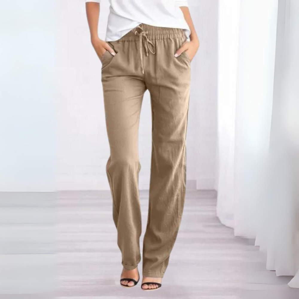 Leah - Pantaloni da donna in cotone