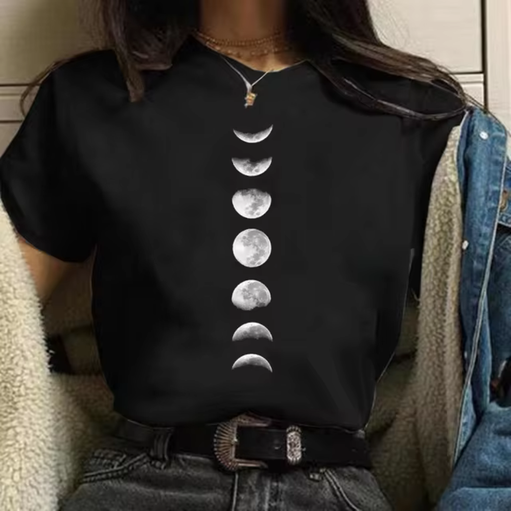 Lena - T-shirt con stampa luna