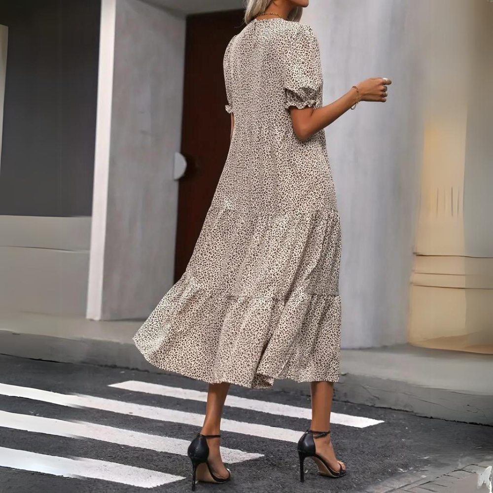 Fate - Abito elegante con maniche a sbuffo