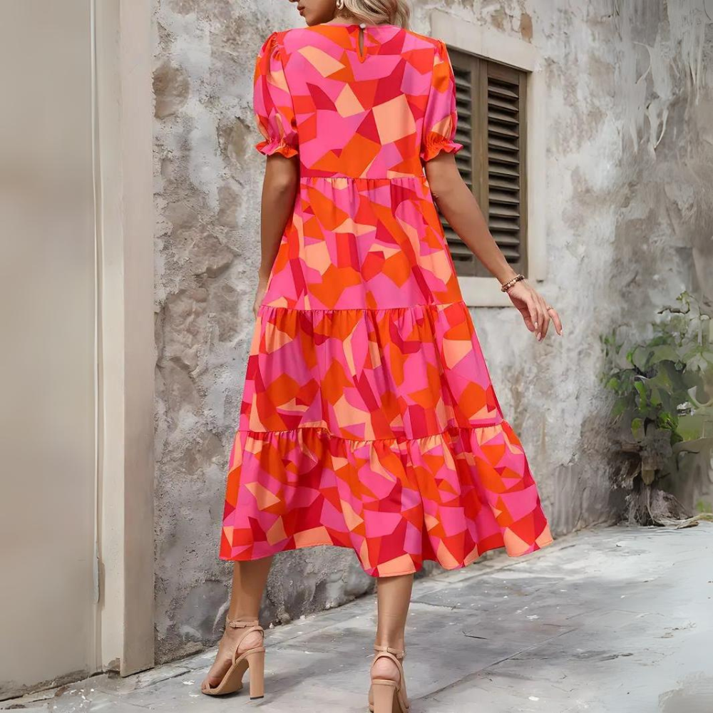 Fate - Abito elegante con maniche a sbuffo