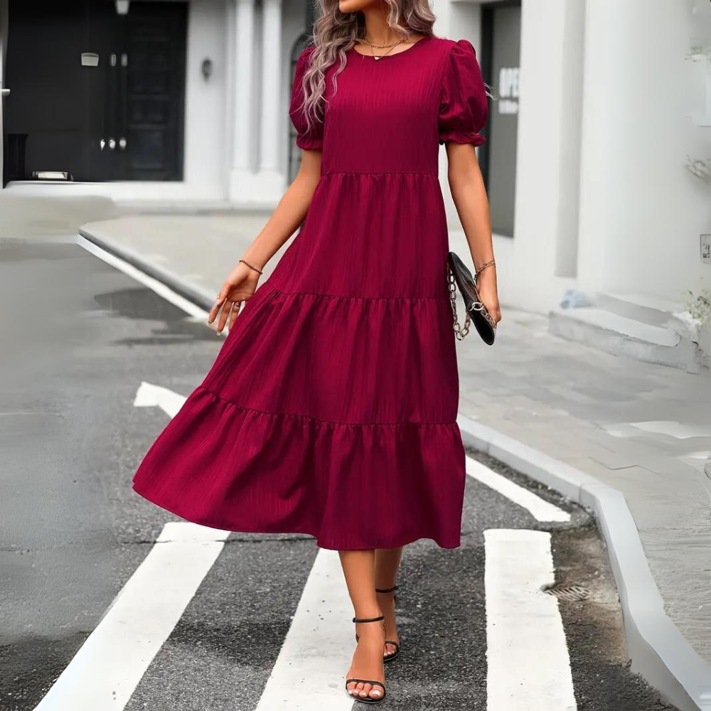 Fate - Abito elegante con maniche a sbuffo