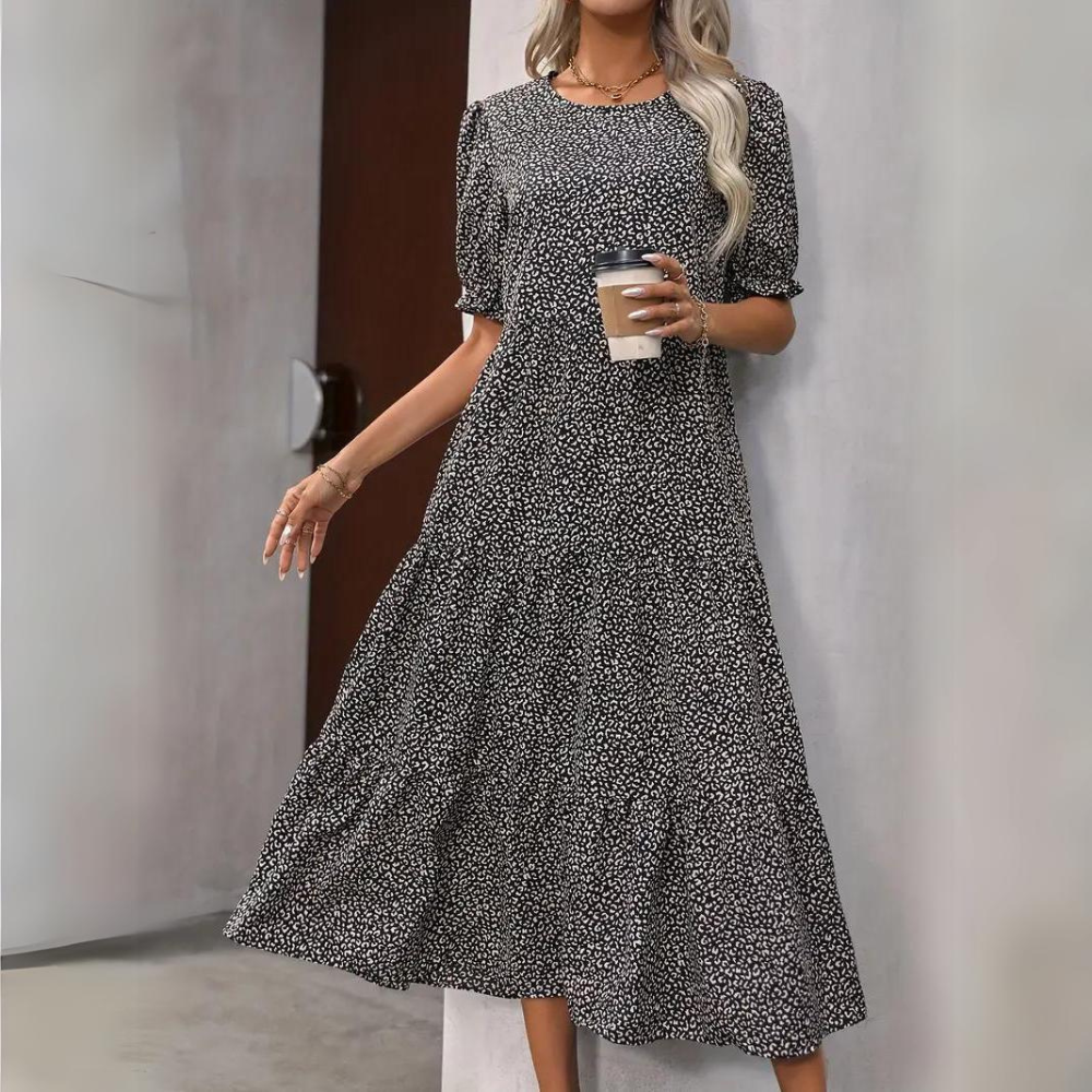 Fate - Abito elegante con maniche a sbuffo
