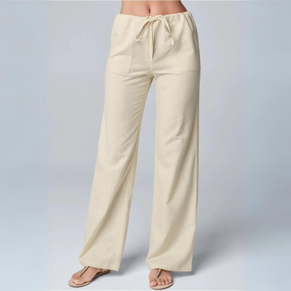 Mae - Pantaloni in cotone e lino