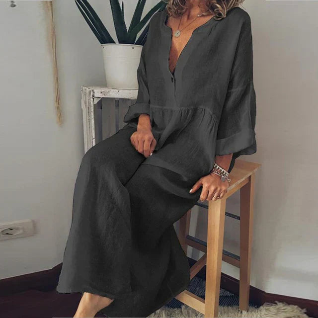 Martine - Elegante abito estivo in cotone leggero