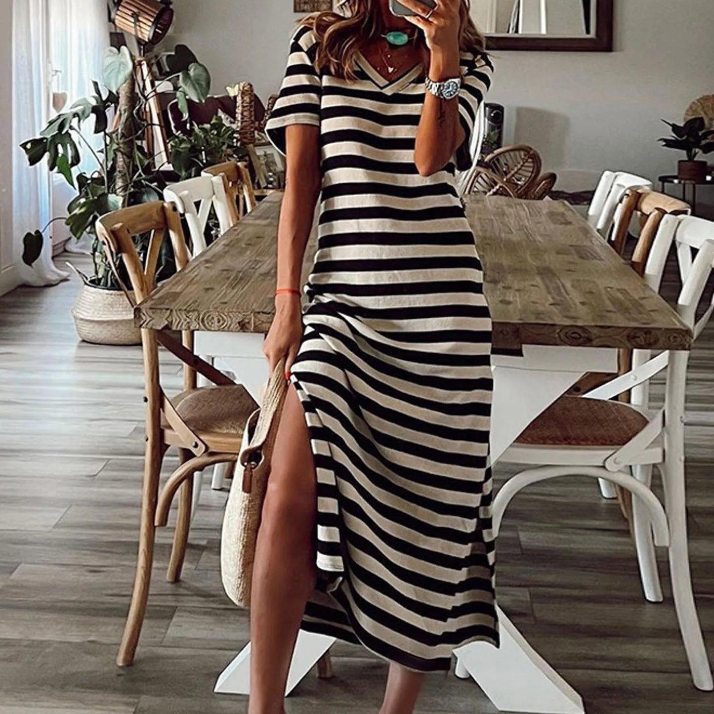 Norah - Vestito elegante a righe