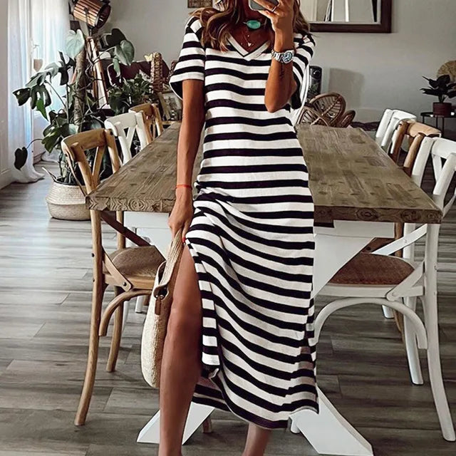 Norah - Vestito elegante a righe