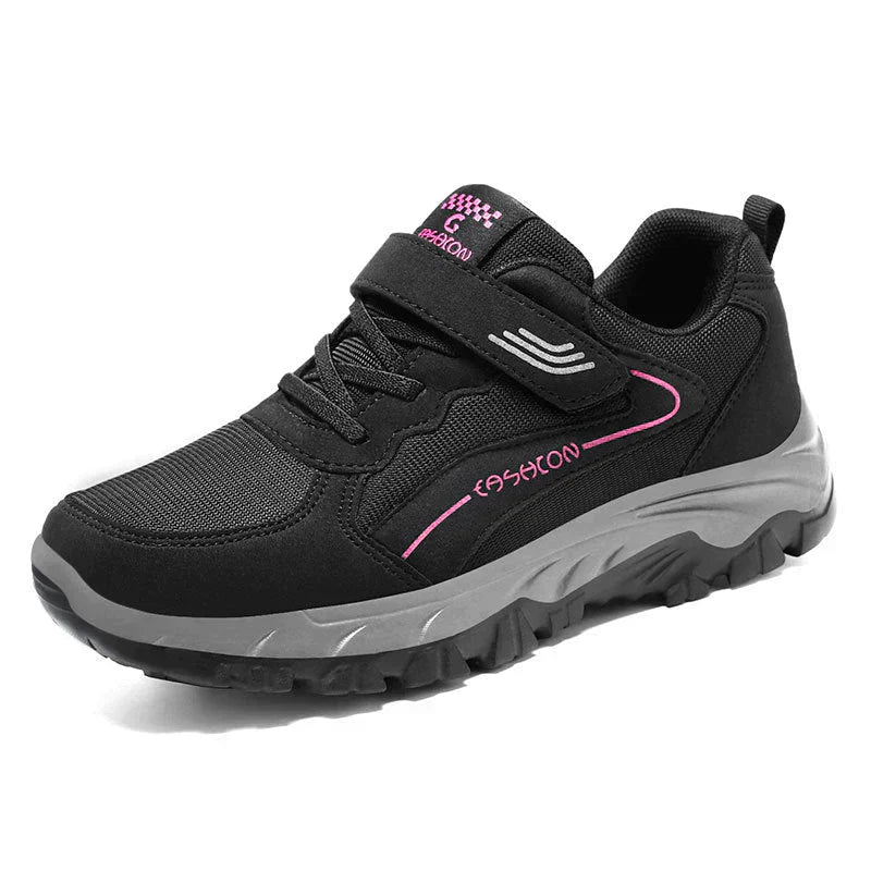Scarpe da corsa atletiche da donna in mesh traspirante nero