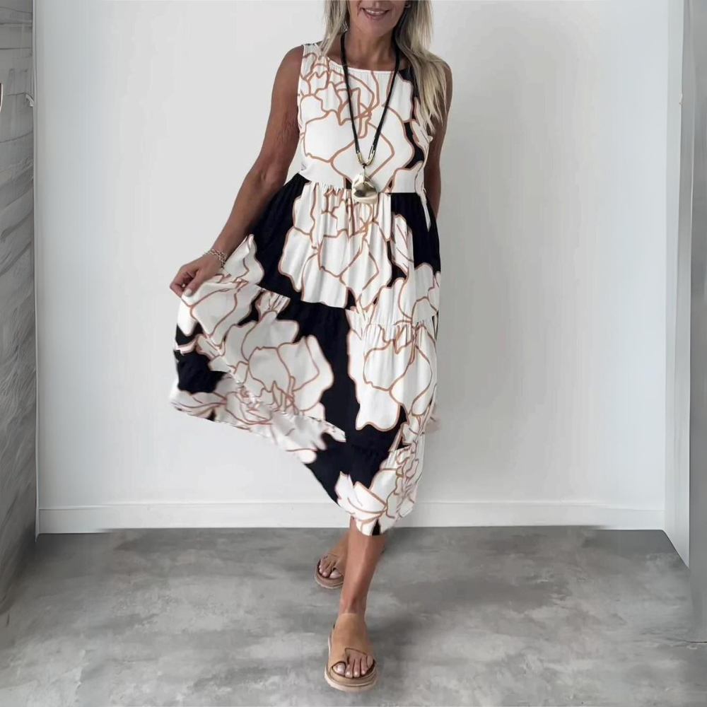 Olivia - Vestito elegante con stampa floreale
