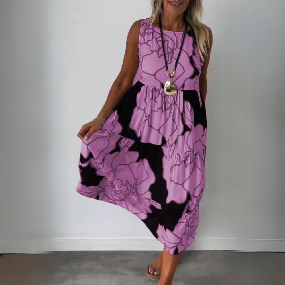 Olivia - Vestito elegante con stampa floreale