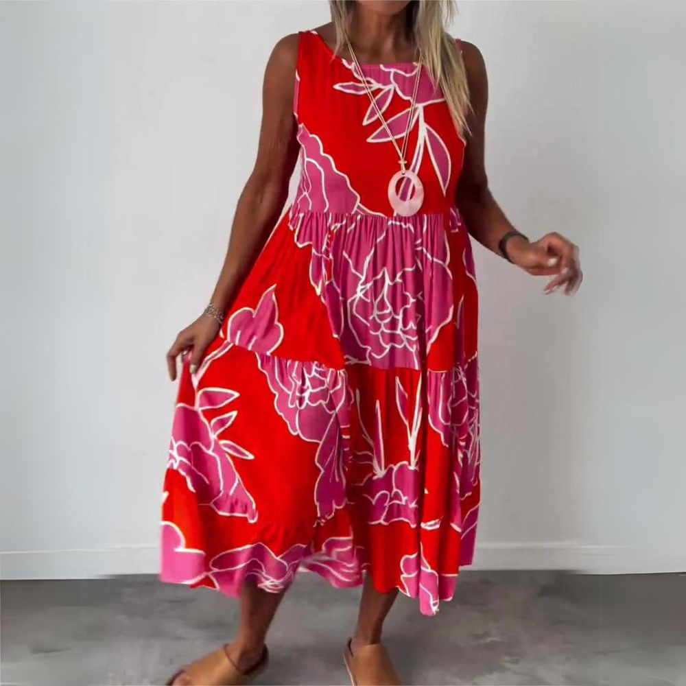 Olivia - Vestito elegante con stampa floreale