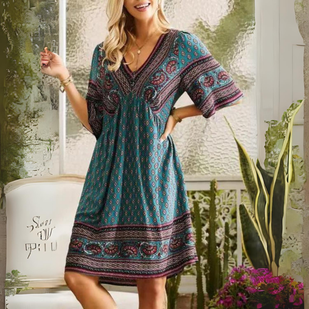 Pauline - Abito vintage in stile bohémien