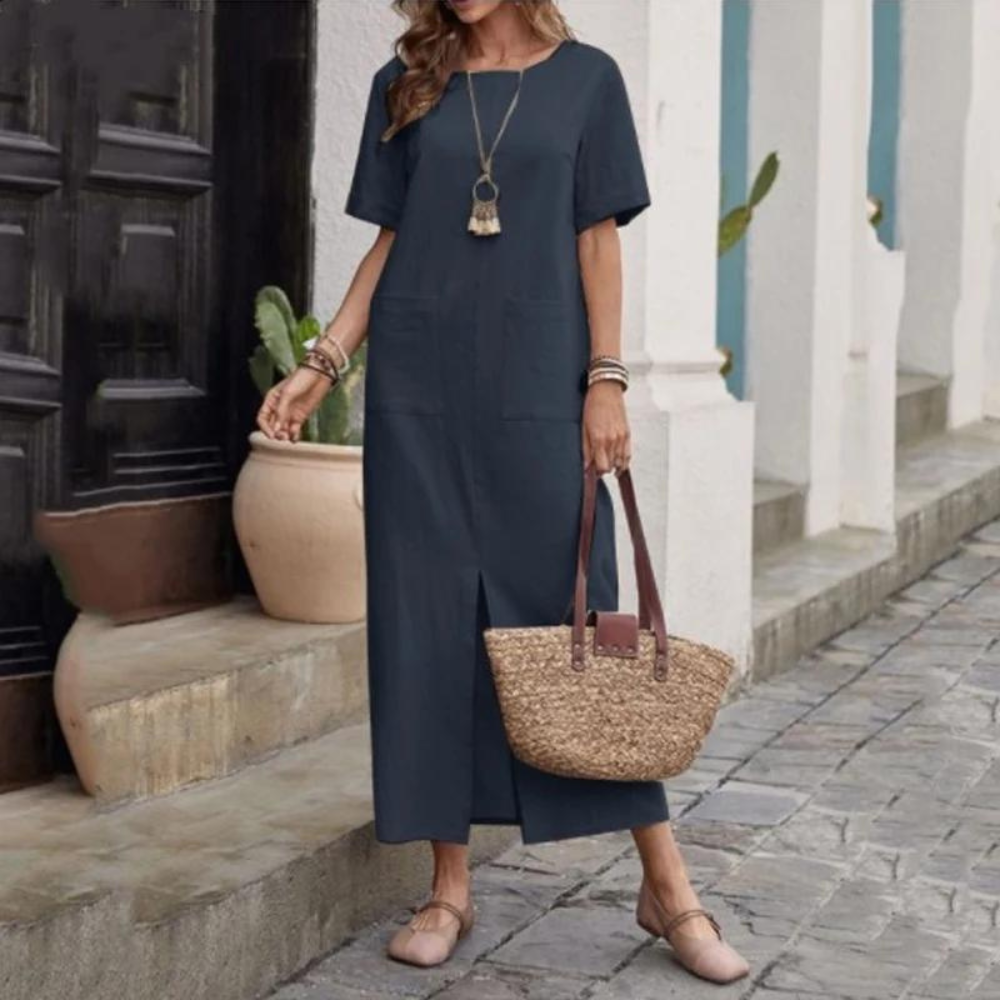 Petra - Abito in cotone con graziose tasche