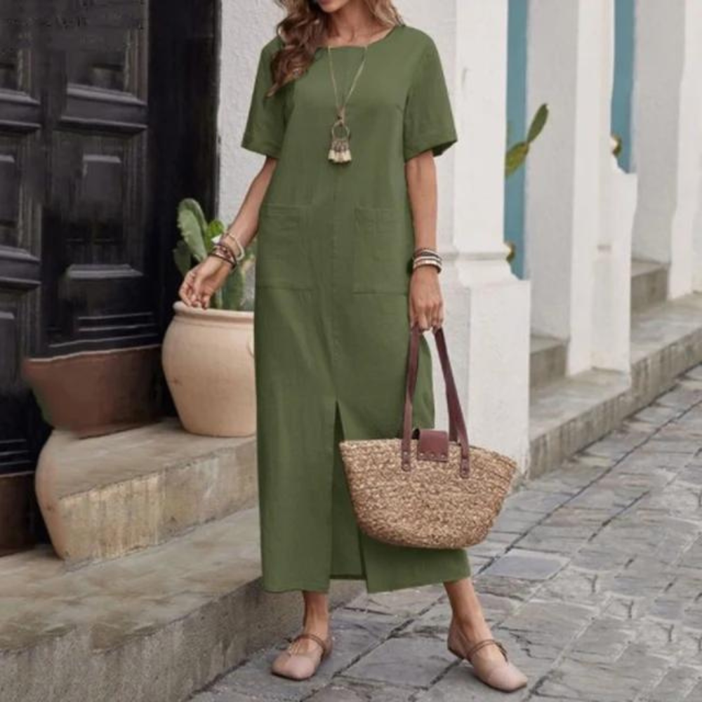 Petra - Abito in cotone con graziose tasche