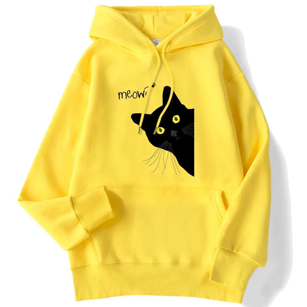 Kaori- Maglia stampata con motivo a gatto