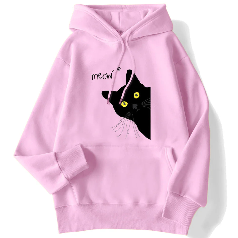 Kaori- Maglia stampata con motivo a gatto