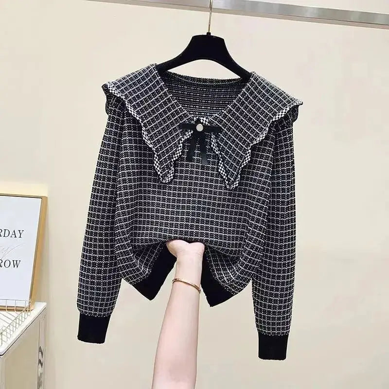 Maglia Annabelle con collo Claudine
