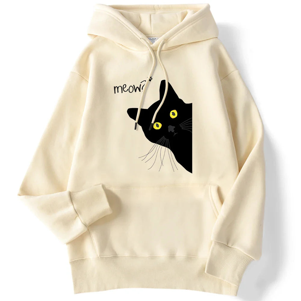 Kaori- Maglia stampata con motivo a gatto