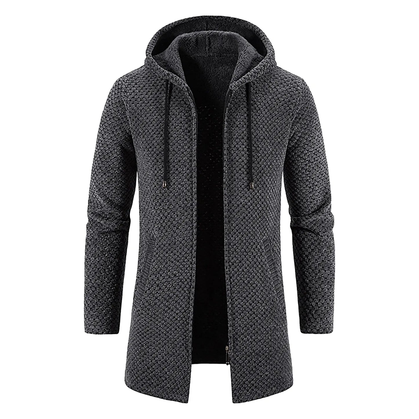 Mikkel - Giacca in lana con cappuccio da uomo