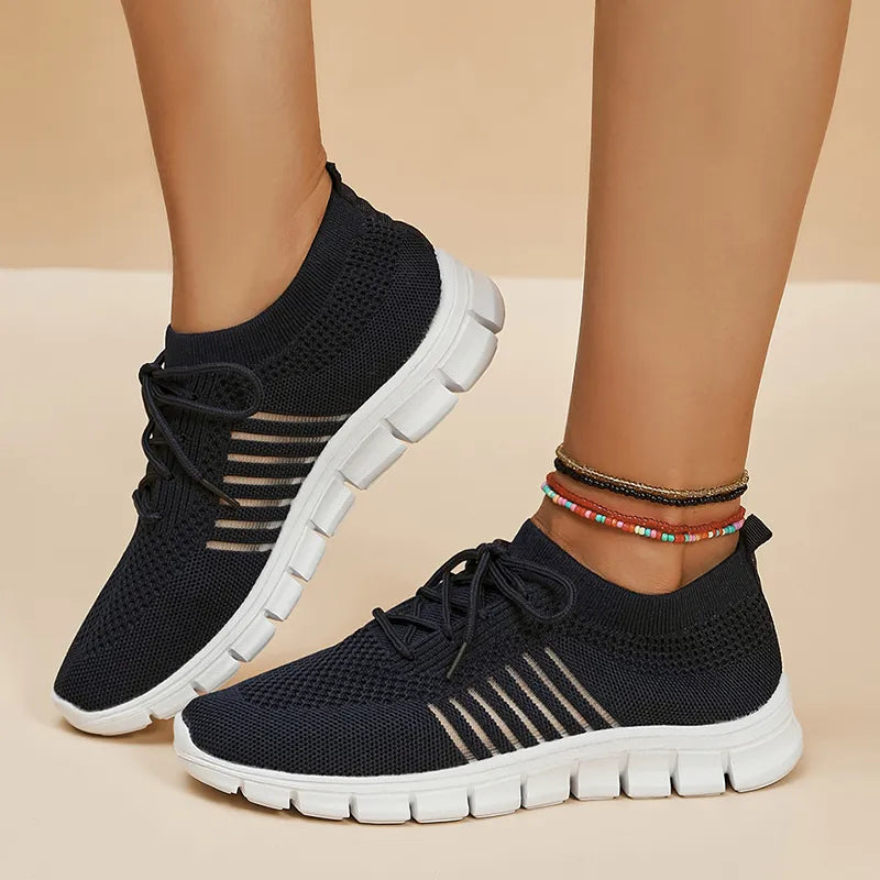 Scarpe da ginnastica da donna con suola morbida e leggera
