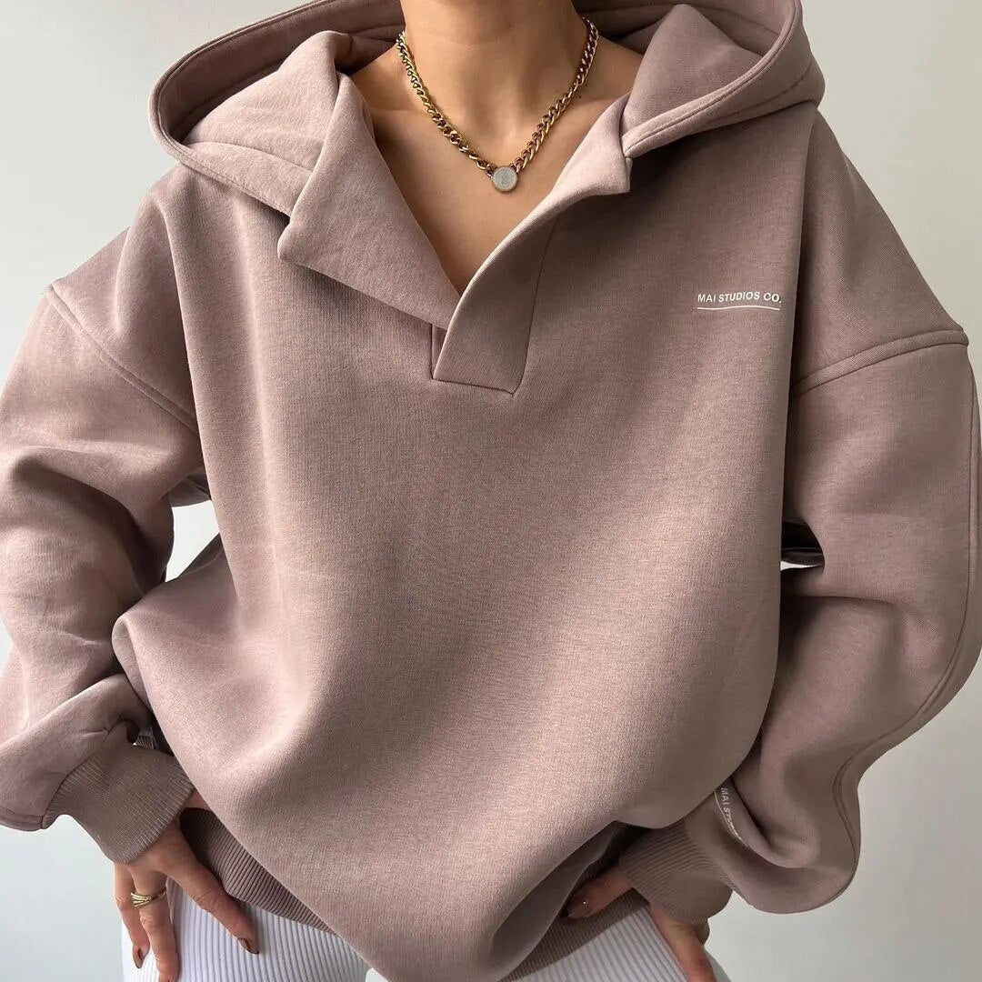 Sibylla | Felpa con cappuccio casual da donna | Inverno