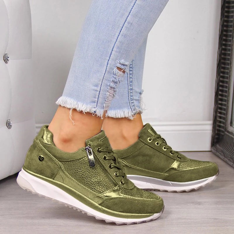 Scarpe piatte da donna in pelle da infermiera da donna ragazza