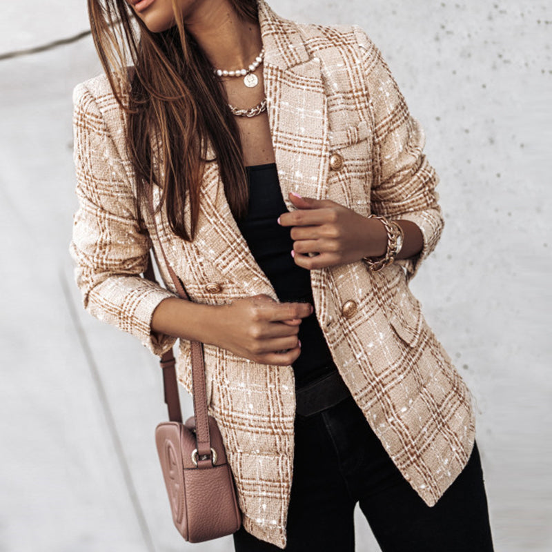 Tove - Blazer a quadri chic