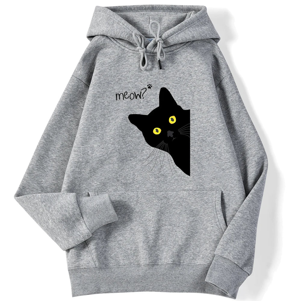 Kaori- Maglia stampata con motivo a gatto