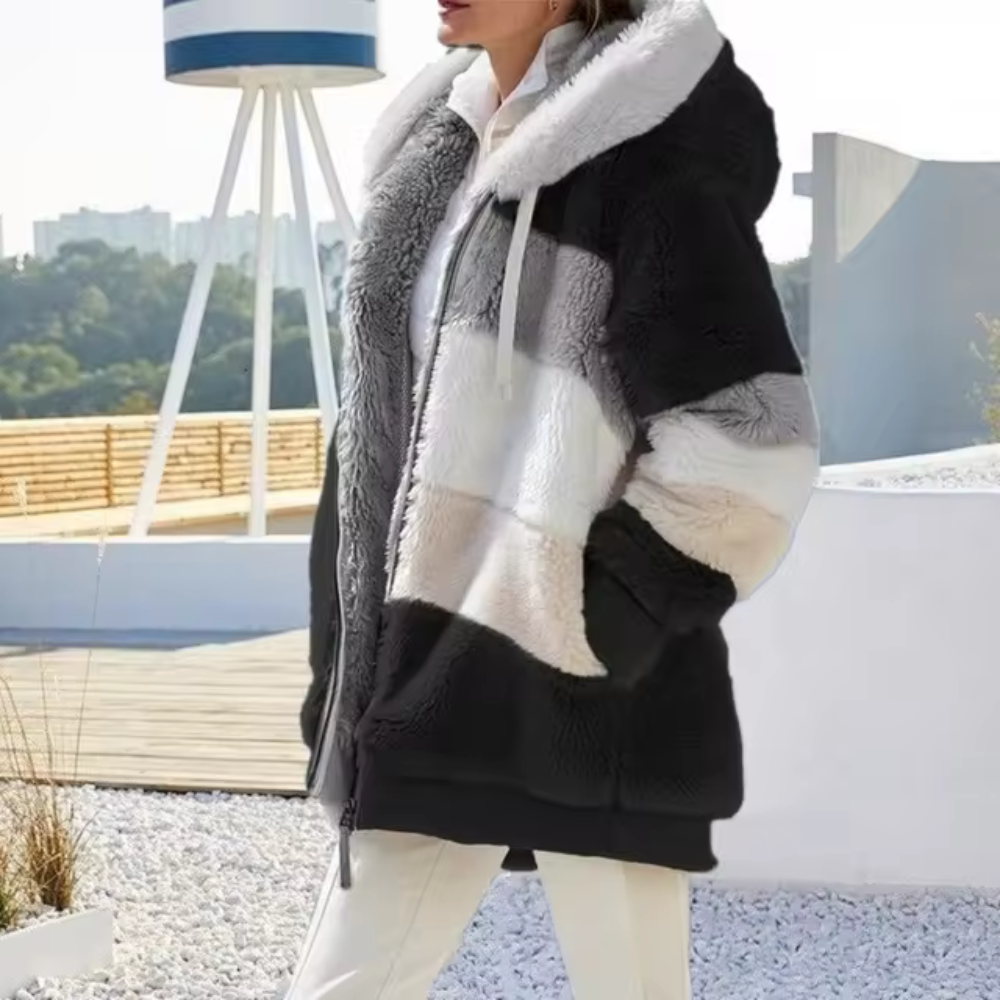 Sabina - Elegante cappotto oversize in felpa