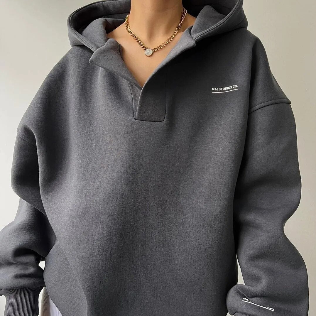 Sibylla | Felpa con cappuccio casual da donna | Inverno