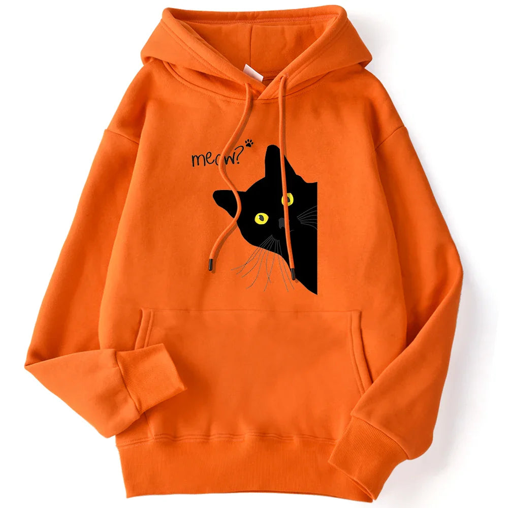 Kaori- Maglia stampata con motivo a gatto