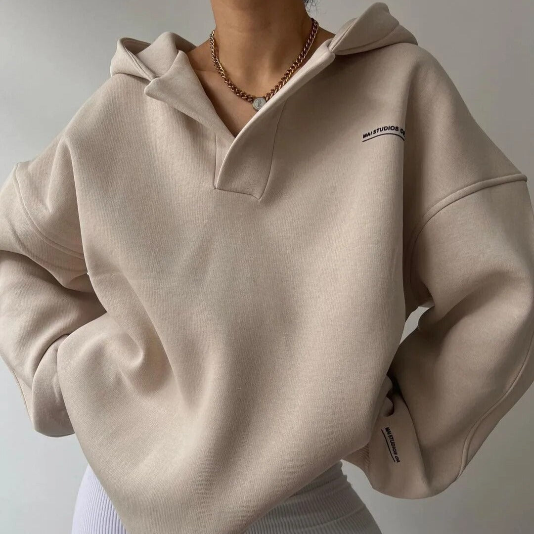 Sibylla | Felpa con cappuccio casual da donna | Inverno