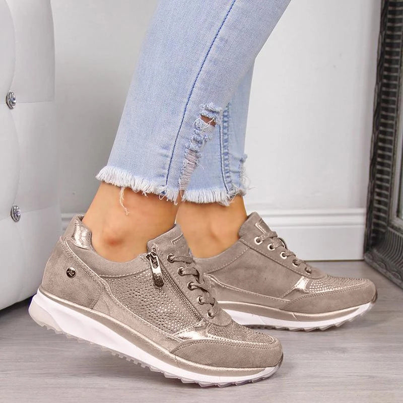 Scarpe piatte da donna in pelle da infermiera da donna ragazza