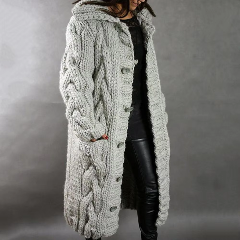 Teodora - Cappotto caldo con cappuccio