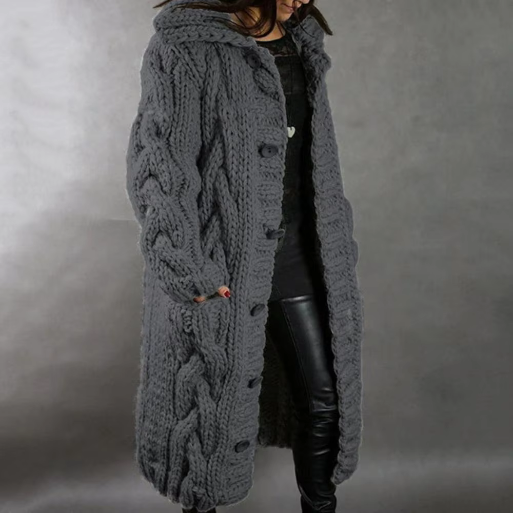 Teodora - Cappotto caldo con cappuccio